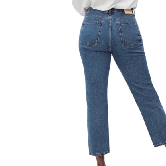 NWT Everlane Curvy 90's Cheeky Straight Jean Organic Cotton Womens Size 31 Ankle - Picture 3 of 11